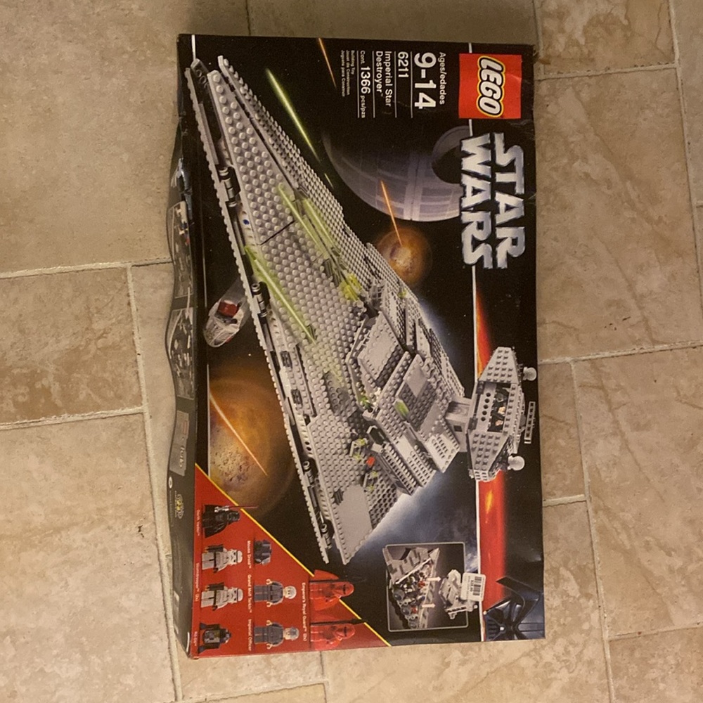 Rare VTG Retired Lego Star Wars Imperial Star Destroyer 6211 New In Box